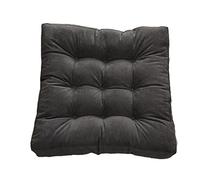 Grand coussin de chaise carré de 10 cm d'épaisseur - 55 x 55 cm - Coussin de sol solide - Tapis de siège doux pour yoga, méditation, salon, balcon, salle à manger, jardin