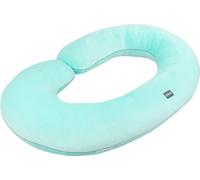 Grand coussin de grossesse en forme de C, 140x85 cm, menthe