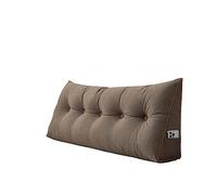 Grand coussin de lecture - 200 x 50 x 20 cm - Tête de lit avec housse amovible - Oreiller de dossier TV pour réduire la pression - Coussin de soutien lombaire doux pour douleurs cervicales