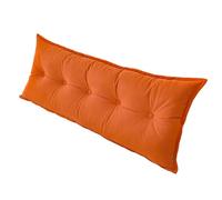 Grand coussin de lecture avec housse amovible lavable - Coussin dossier triangulaire pour soutien lombaire, coussin cale pour tête de lit, canapé et chambre à coucher (rose, 180 x 50 x 15 cm)