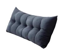 Grand coussin de lecture et canapé - Coussin de soutien lombaire amovible pour lit de jour et tête de lit, housse lavable, dossier canapé, idéal pour lire et se détendre (vert soja, 100 x 60 cm)