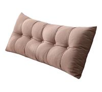 Grand coussin de lecture pour canapé - Coussin de soutien lombaire amovible pour lit de jour et canapé - Housse lavable, idéal pour lire et se reposer (vert soja, 100 x 60 cm)