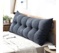 Grand coussin de lecture pour canapé - Coussin de soutien lombaire amovible pour lit de jour et canapé, coussin dossier lavable pour une lecture confortable et une relaxation (#3, 180 x 60 x 20 cm)