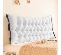 Grand coussin de lecture rectangulaire avec tête de lit et support dorsal pour canapé - 180 x 5 x 50 cm - Parfait pour le confort et le style dans n'importe quelle pièce