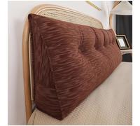 Grand coussin de lecture triangulaire pour tête de lit, traversin compensé pour lits jumeaux, grand lit, très grand lit, housse amovible et coussin de dossier pour lit de jour, 180 x 20 x 50 cm