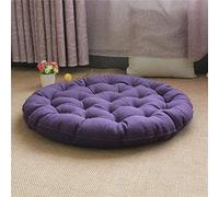 Grand coussin de méditation carré pour yoga, coussin de sol épais rembourré en lin, coussin de sol rond pour enfants, animaux domestiques