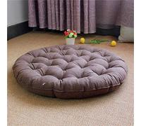 Grand coussin de méditation carré pour yoga et sol - Tatami en lin épais et rembourré - Coussin doux pour enfants et animaux domestiques