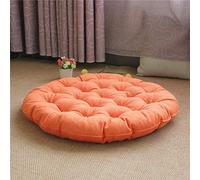 Grand coussin de méditation carré pour yoga - Tatami en lin épais et rembourré - Siège doux pour enfants, animaux domestiques - Coussin de sol rond