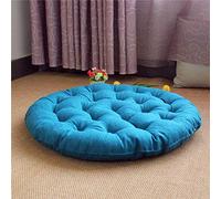 Grand coussin de méditation carré pour yoga - Tatami en lin épais et rembourré - Siège doux pour enfants, animaux domestiques - Coussin de sol rond