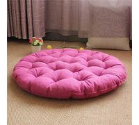 Grand coussin de méditation carré pour yoga - Tatami en lin épais et rembourré - Siège doux pour enfants, animaux domestiques - Coussin de sol rond