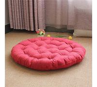 Grand coussin de méditation carré pour yoga, tatami en lin épais, rembourré et doux, coussin de sol rond pour enfants, animaux domestiques