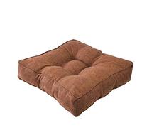 Grand coussin de méditation carré rembourré pour adultes, utilisation en extérieur et intérieur, parfait pour balcon, salon et café, soutien confortable de 50 cm