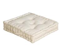 Grand coussin de sol Lucas Ecru
