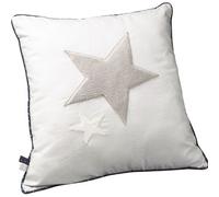 Coussin décoratif - MERLIN - étoile blanche - 40x40 cm - pour chambre d'enfant blanc TU