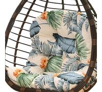 Grand coussin pour chaise suspendue en forme d'œuf, coussin de chaise pour intérieur et extérieur