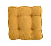 Grand coussin rehausseur carré pour chaises de salle à manger, idéal pour la maison, le bureau, le jardin, la grossesse, les personnes âgées après une chirurgie, jaune - 1 pièce - 40 x 40 cm