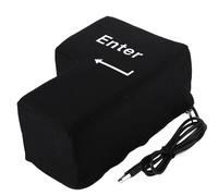 Grand coussin USB en forme de touche d’entrée Coussin anti-stress pour bureau, maison et voyage d'affaires