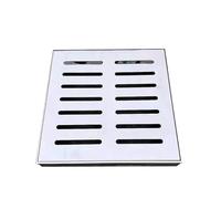 Grand couvercle de vidange extérieur en acier inoxydable pour drainage de cour 30 x 30 x 3 cm très résistant à la rouille, idéal pour la gestion des eaux pluviales