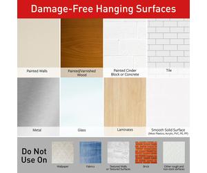 Grand crochet Command 17083B avec bandes résistantes à l'eau (paquet de 1, 1 ...