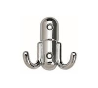 Grand crochet double zamak chromé - - CR007/4S