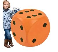 Grand cube - Cube Jumbo de 15 cm - Lot de 6 cubes Jumbo - Aide à l'enseignement dans la salle de classe - Jeu de dés Jumbo à 10 faces