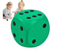 Grand cube - Cube Jumbo de 15 cm - Lot de 6 cubes Jumbo - Aide à l'enseignement dans la salle de classe - Jeu de dés Jumbo à 10 faces