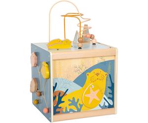 Grand Cube de motricité bébé en bois Bord de Mer Small foot by Le