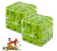Grand Cube Labyrinthe 3D, Jouet Stimulant pour l'esprit, Jouet D'entraînement Cérébral pour Développer La Logique Et La Perception Spatiale, Jeu De Réflexion pour Enfants Et Adultes Green 2pcs