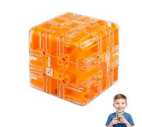 Grand Cube Labyrinthe 3D - Jouet Stimulant pour l'esprit, Nouveau Jeu 3x3 Gravity Three-Dimensional Magic Cube 2025, Anti-Stress, Boule Stimulant l'esprit pour Entraîner La Perception (1 pièce-#d)