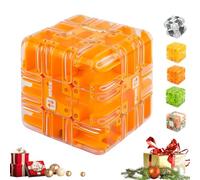 Grand Cube Labyrinthe Puzzle, Cube Labyrinthe Magique 3D, Jouet Casse-tête Captivant, Jouet D'entraînement Cérébral pour La Perception Spatiale, pour Soulager Le Stress Et Développer La Logiqu Orange