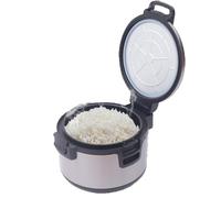 Grand cuiseur à riz 19 l/20 Qt en alliage d'aluminium - Multicuiseur vapeur - Grande capacité - Chauffe-soupe pour restaurants, fer à repasser pour garder au chaud le riz, la bouillie, la soupe