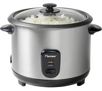 Grand Cuiseur À Riz Avec Panier Vapeur Et Fonction Maintien Au Chaud,1,8 L,700 W,Acier Inoxydable,Argent