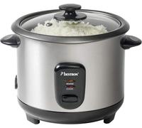 Grand Cuiseur À Riz Avec Panier Vapeur Et Fonction Maintien Au Chaud,1 L,400 W,Acier Inoxydable,Argenté