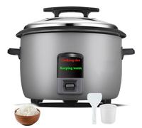 Grand cuiseur à riz commercial de 8 L à 45 L, machine de cuisson de riz électrique avec commande simple à une touche, haute puissance, marmite antiadhésive(A,23L)