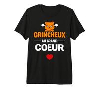 Grand Cœur Humour Drôle Homme Ours Je suis Un Grincheux T-Shirt Haut de Gamme