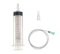 Grand cylindre en plastique de 150 ml avec tuyau pour laboratoires scientifiques, arrosage de jardin, industrie (1, 150 ml).