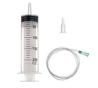 Grand cylindre en plastique de 200 ml avec tuyau pour laboratoires scientifiques, arrosage de jardin, industrie (1, 200 ml)