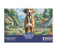Grand Danois Puzzle 1000 Pièces De Décoration Familiale Jeu Cadeau Unique pour Adultes Et Enfants 38x26cm/1000pcs