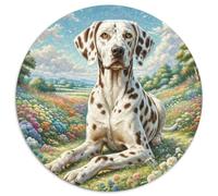 Grand Danois Puzzle Rond 1000 Pièces Chien de Compagnie Enfants Cadeau Original DécoRation Murale Classiques 1000pcs (67.5x67.5cm)