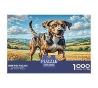 Grand Danois Puzzles 1000 Pièces Cadeau Unique Jeu Éduchatif Défi Jouet À De Qualité Supérieure Peinture Art pour Adultes Et Enfants 38x26cm/1000pcs