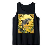 Grand Dauphin avec Fleurs de Jasmin Jaune Débardeur