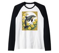Grand Dauphin commun avec Fleurs de Jasmin Jaune Manche Raglan