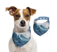 Grand Dauphin commun,Bandanas pour Chien, écharpe en Coton, Bavoirs réglables pour Animaux de Compagnie,S