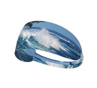 Grand Dauphin commun,Bandeau de Sport Unisexe, Bandeau élastique Multi-usages pour Cheveux