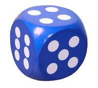 Grand dés en Mousse, 12 dés en Mousse, Mous à 6 côtés avec Coin Arrondi, Bleu résistant à la fondu, Polyvalent pour Les Jeux en Plein air, la Maternelle, l'école
