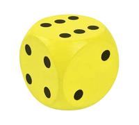 Grand dés en mousse - Dice géante, grosse | Blocs de jumbo 15 cm, jouet éducatif coloré pour compter les jeux, activités classe, apprentissage des compétences mathématiques, jeu salle, ressource ensei