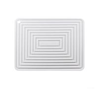 Grand dessous de plat en silicone 29 x 23 cm, tapis de table de cuisine | Silicone, résistance de -40 °C à 230 °C, texture ondulée pour le drainage, protège les tables de la chaleur et des rayures