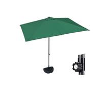 Grand diamètre 200 cm / 250 cm Parasol de pour espaces extérieurs Parasol à l'épreuve du Vent élégant pour terrasse Conception Semi-Circulaire de terrasse idéale pour la Protection Solaire la