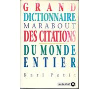 Grand dictionnaire Marabout des citations du monde entier
