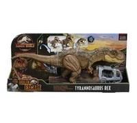 Grand Dinosaure Tyrannosaurus Rex 54 Cm - Articulé Et Sonore - Jurassic World - Dino Escape Furie Supreme - Set Animaux Préhistorique + 1 Carte